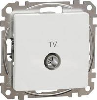 TV socket, intermediate, 10 dB, IEC, IP20, white, Sedna Design SDD111478 | 3606481466129