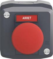 Control station, Harmony XALD, XALK, plastic, dark grey, 1 red mushroom 40mm push button, 22mm, 1 NC XALD164 | 3389110113525