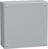 Metal industrial box plain door H300xW300xD120 IP66 IK10 RAL 7035 NSYSBM303012 | 3606480520204