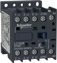 Contactor, TeSys K, 3P, AC-3/AC-3e,440V 6A, aux. 1NC, 24V AC coil LC1K0601B7 | 3389110368833