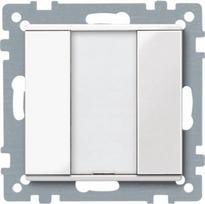 Push-button, 1-gang plus, polar white, glossy, System M MTN617119 | 3606485099415
