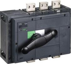 switch disconnector, Compact INS1000, 1000A, standard version with black rotary handle, 3 poles 31332 | 3303430313328