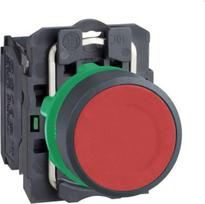 Push button, Harmony XB5, red flush complete Diam22 spring return 1 NO unmarked XB5AA41 | 3389110085129