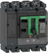 Circuit breaker, ComPacT NSX160F, 36kA/415VAC, 4 poles 3D (neutral not protected), TMD trip unit 125 C16F6TM125 | 3606481997326