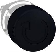 Mushroom push button head 30mm, Harmony XB4, metal, black, 22mm, latching turn realease ZB4BS42 | 3389110888690