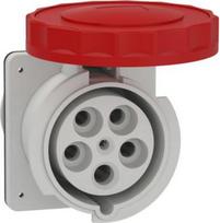 Panel mounting socket, Mureva PK, straight, 125A, 3P+N+E, 400V, IP67 81695 | 3303430816959