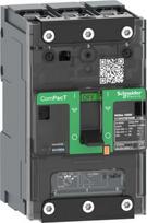 Circuit breaker, ComPacT NSXm 160B, 25kA/415VAC, 3 poles, TMD trip unit 125A, lugs/busbars C12B3TM125B | 3606481990341