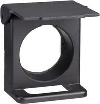 Padlockable flap, Harmony XB4, for 22mm flush push button, metal, black ZB4BZ62 | 3389110069723