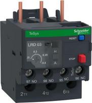 Thermal overload relay, TeSys Deca, 690VAC, 0.25 to 0.4A, 1NO+1NC, class 10A, screw clamp LRD03 | 3389110346732