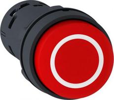 Push button, Harmony XB7, round red projecting, 22mm, spring return, 1NO + 1NC, white marked O XB7NL4532 | 3606480470707