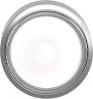 Head for illuminated push button, Harmony XB4, metal, flush, clear, 22mm, spring return, plain lens ZB4BW37 | 3389110123227