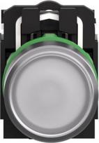 Illuminated push button, Harmony XB5, plastic, white flush, 22mm, universal LED, plain lens, 1NO + 1 XB5AW31B5 | 3389110904000