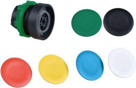 Head for non illuminated push button, Harmony XB5, plastic, flush, 22mm, spring return, with 6 colou ZB5AA9 | 3389110134544