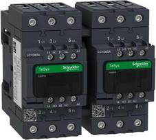 Reversing Contactor, TeSys Deca, 3P(3NO), AC-3, <=440V, 65A, 24V AC 50/60Hz coil, screw clamp termin LC2D65AB7 | 3389119409612