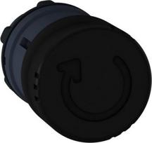 Mushroom push button head 30mm, Harmony XB5, plastic, black, 22mm, latching turn realease ZB5AS42 | 3389110906820