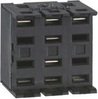 Plug in socket adaptor, Harmony XB6, printed circuit board accessory, 16mm push button, set of 10 ZB6Y010 | 3389110767636
