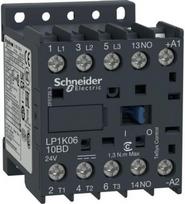 Contactor, TeSys K, 3P, AC-3/AC-3e, 440V, 6A, 1NO aux, 12V DC coil,screw clamps LP1K0610JD | 3389110494686