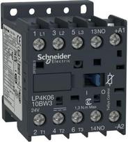 Contactor, TeSys K, 3P, AC-3/AC-3e, 440V, 6A, 1NO aux, 24V DC low consumption coil LP4K0610BW3 | 3389110428568
