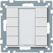 Push-button, 4-gang plus, polar white, System M MTN627819 | 3606485011141