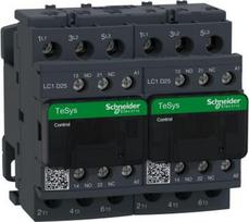Reversing Contactor, TeSys Deca, 3P(3NO), AC-3, <=440V, 25A, 230V AC 50/60Hz coil, with electrical i LC2D25P7 | 3389110391275