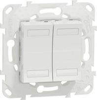 New Unica - KNX Push Button double white NU553118 | 3606489699796