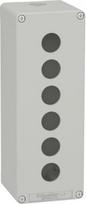Die cast empty control station, Harmony XAP, XB2 SL, zinc alloy, grey, M25, 6 cut outs 22mm, 80x220x XAPD4506 | 3389119011471
