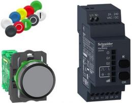 Wireless and batteryless package, Harmony XB5R, Wireless push button and configurable receiver with XB5RFA02 | 3606480334450