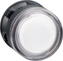 Head for illuminated push button, Harmony XB5, clear flush, 22mm, BA9s bulb, spring return, unmarked ZB5AW37 | 3389110137071