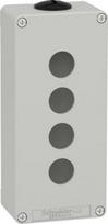 Die cast empty control station, Harmony XAP, XB2 SL, zinc alloy, grey, M25, 4 cut outs 22mm, 80x175x XAPD3204 | 3389118321786