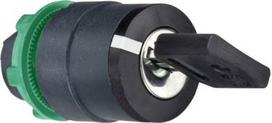 Head for key selector switch, Harmony XB5, key switch selector head, plastic, black, 22mm, key 421E, ZB5AG412 | 3389110135213