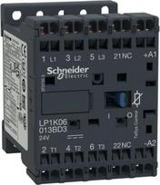Contactor, TeSys K, 3P, AC-3/AC-3e, 440V, 6A, 1NC aux, 24V DC coil, with integral suppression device LP1K0601BD3 | 3389110428490