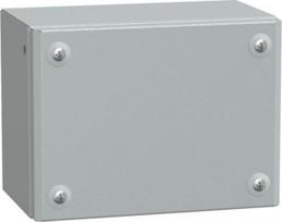 Metal industrial box plain door H150xW200xD120 IP66 IK10 RAL 7035 NSYSBM152012 | 3606480520112