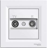 Socket, TV/R, with frame, 4dB, white, Asfora EPH3300221 | 3606480526428