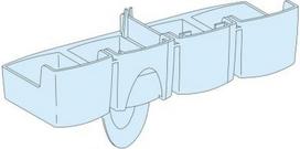 Tooth-cap, PrismaSeT P, 4P, for compact NSX100 to 250A/Linergy FC device feeders LVS04809 | 3606481866950