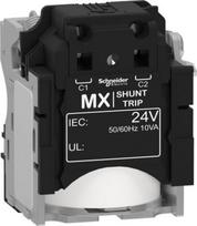 Shunt trip release MX, ComPacT NSX, 24VAC 50/60Hz, screwless spring terminal connections LV429384 | 3606480019067