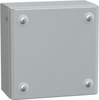 Metal industrial box plain door H150xW150xD80 IP66 IK10 RAL 7035 NSYSBM15158 | 3606480520013