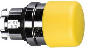 Head for non illuminated push button, Harmony XB4, yellow mushroom 30mm, 22mm, spring return, unmark ZB4BC54 | 3389110888416