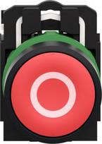 Push button, Harmony XB5, plastic, flush, red, 22mm, spring return, marked O, 1NC XB5AA4322 | 3389110903430