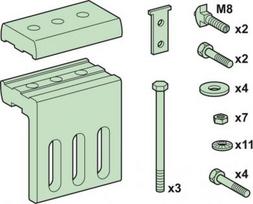Connector plate, Linergy BS, 4000A, for 10mm Horizontal / Vertical flat barbar LVS04638 | 3606481866783