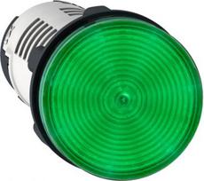 Pilot light, Harmony XB7, round green, 22mm, integral LED, faston connectors, 230...240V XB7EV03MP3 | 3389110164800