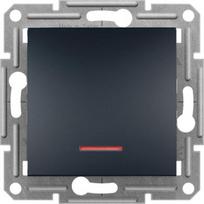 Push button, 1P, without frame, anthracite, Asfora EPH1600171 | 3606480730061