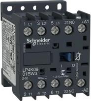 Contactor, TeSys K, 3P, AC-3/AC-3e, 440V, 9A, 1NC aux, 24V DC low consumption coil LP4K0901BW3 | 3389110428575