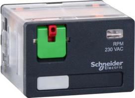 plug-in relay, Harmony electromechanical relays, 15A, 4CO, lockable test button, 230V AC RPM41P7 | 3389119402194