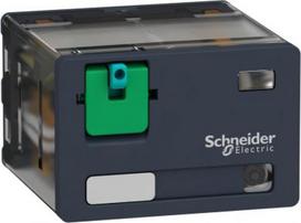 plug-in relay, Harmony electromechanical relays, 15A, 4CO, with LED, lockable test button, 24V DC RPM42BD | 3389119402217
