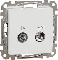 TV/SAT socket-outlet, through, 4dB, white, Sedna Design SDD111478S | 3606481466143