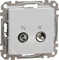 TV/R socket-outlet, intermediate, 10dB, screw terminals, PRO, aluminium, Sedna Design SDD113478R | 3606481466976