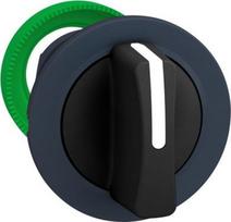 Flush mounted selector switch head, Harmony XB5, plastic, black, 30mm, 3 positions, stay put ZB5FD3 | 3606481339256