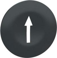 Cap for multiple-headed push button, Harmony XB4, wireless, plastic, black, 22mm, white marked arrow ZBA7235 | 3389119044196