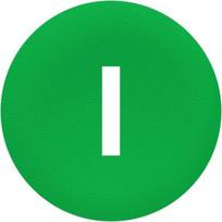 Cap for multiple-headed push button, Harmony XB4, wireless, plastic, green, 22mm, white marked I ZBA7331 | 3389119044141
