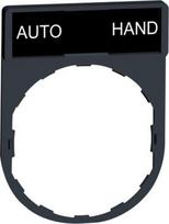Legend holder, Harmony XB4, 30 x 40mm, plastic, 8 x 27mm legend, white marked AUTO-HAND ZBY2364 | 3389110094541